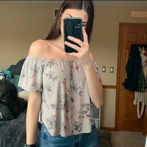 Off the Shoulder Floral Top